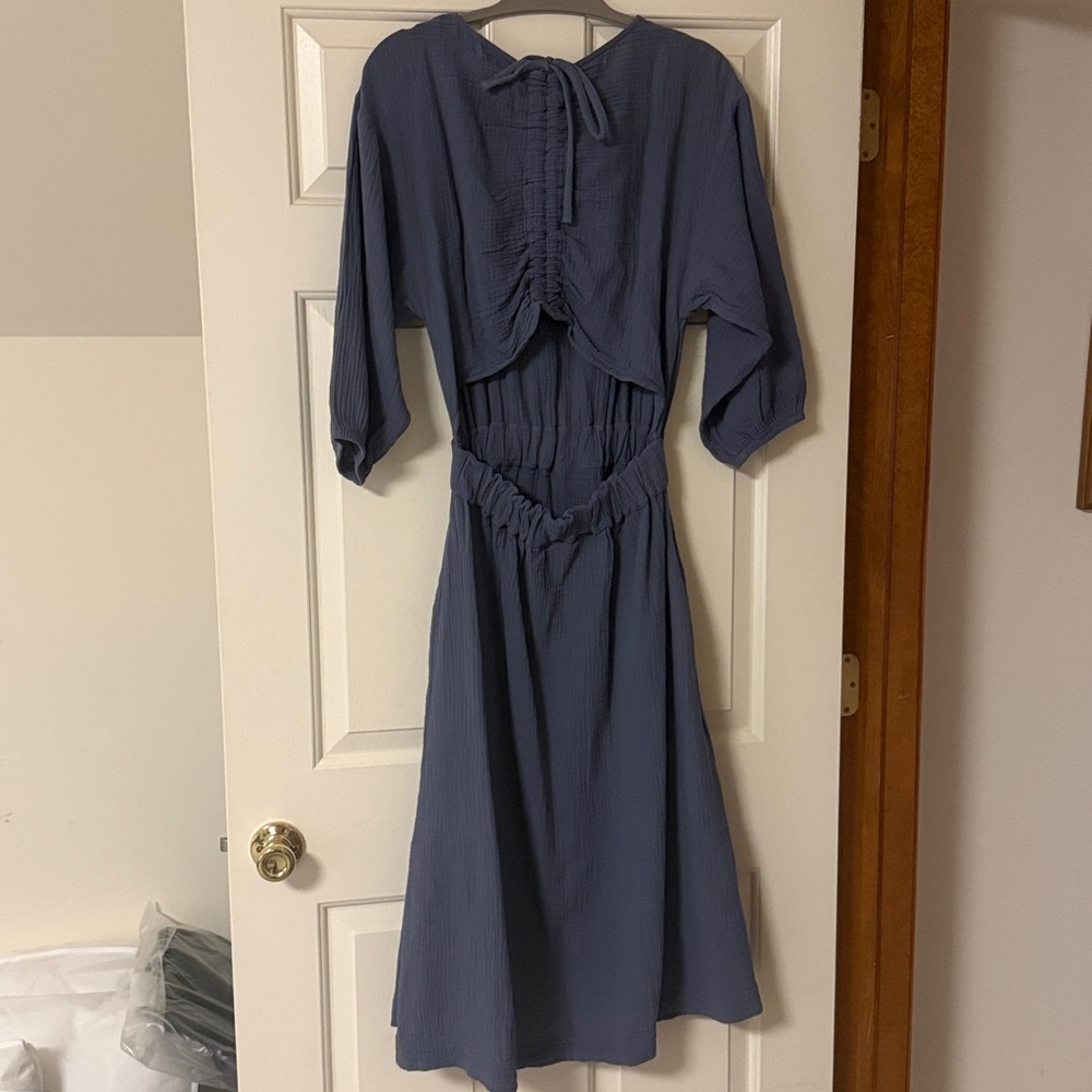 Beaumont Organic Ezili Organic Cotton Dress Pewter Small - Picture 5 of 7